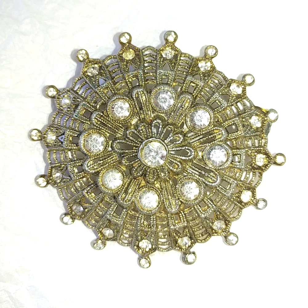 🦋 LITTLE NEMO LACY RHINESTONE PIN BROOCH